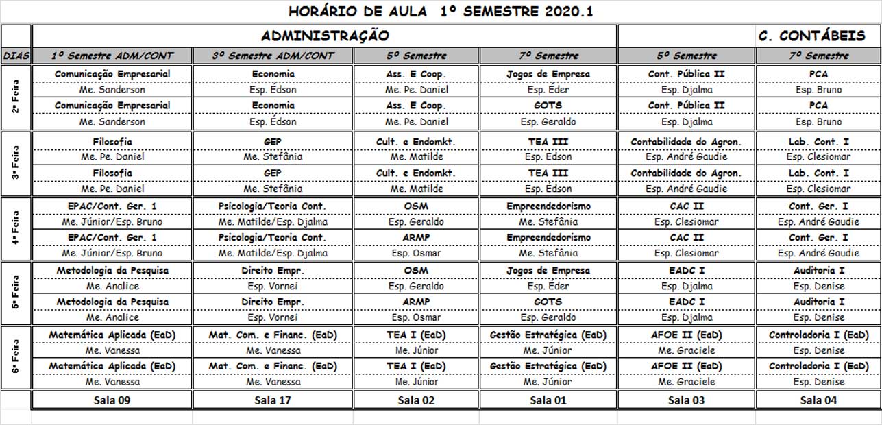 horário 2020 01