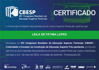 certificado certo Leila CBE