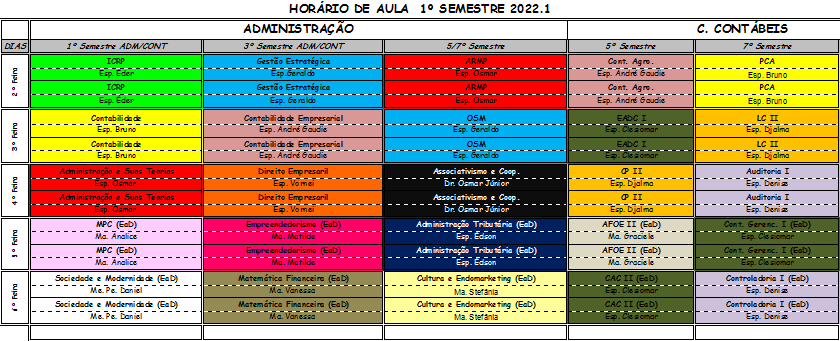 Horario aula adm ccont 2022
